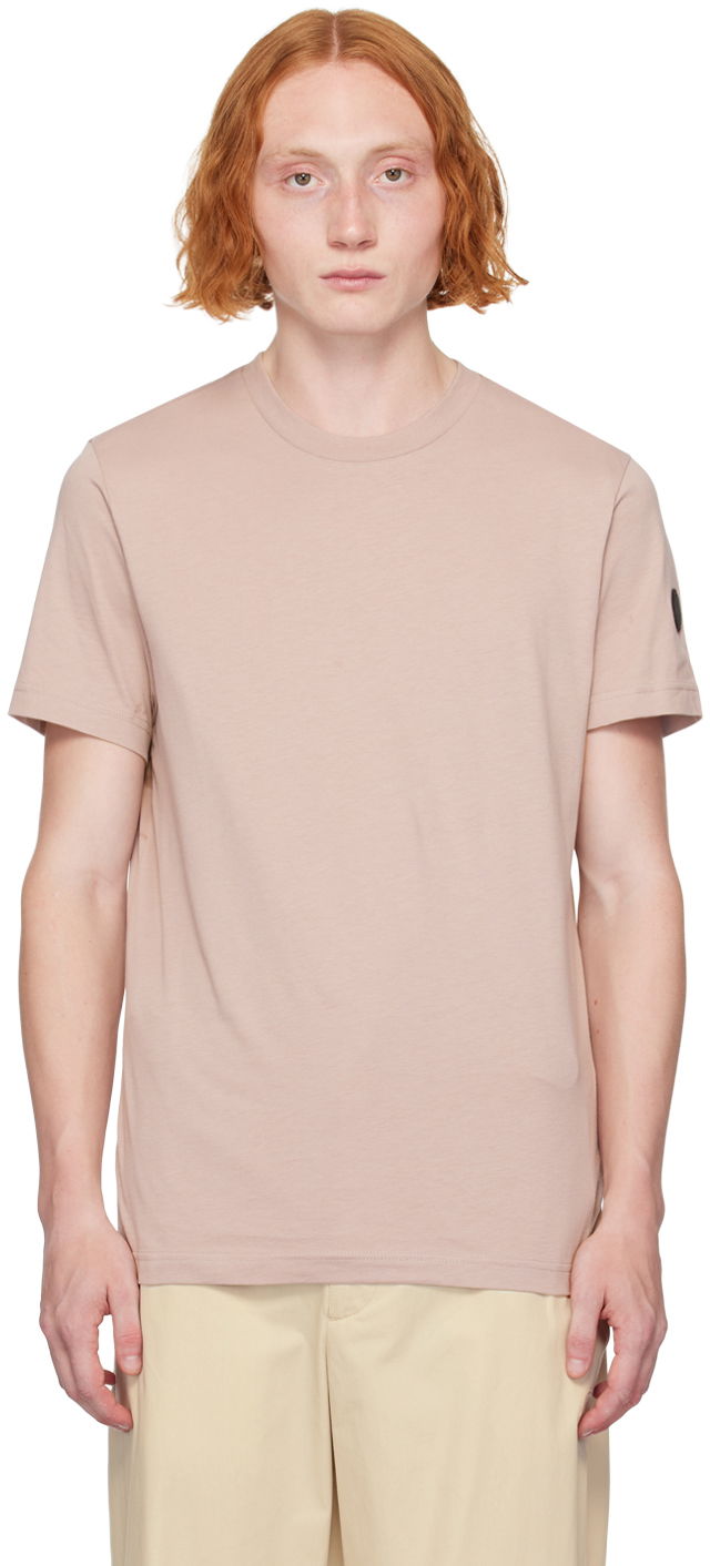 Majica Moncler Taupe Bonded-Logo T-Shirt Bež | J20918C0000289A17, 0
