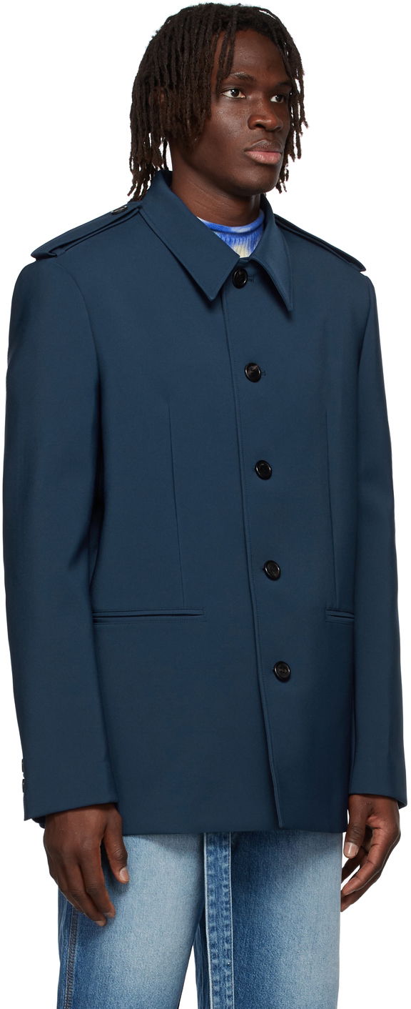 Jakna We11done We11done Regular Collar Jacket Mornarica | WD-JK1-22-084-M-NV, 1