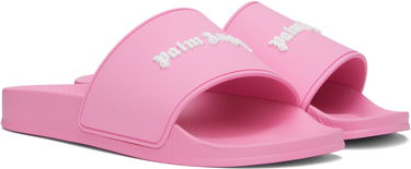 Superge in čevlji Palm Angels Logo Pool Slides Roza | PWIC013C99MAT0016868, 3
