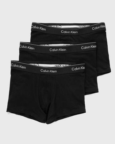 Boksarice CALVIN KLEIN ICON Cotton Stretch 3-Pack Trunks Črna | LV00NB4392TM6, 1