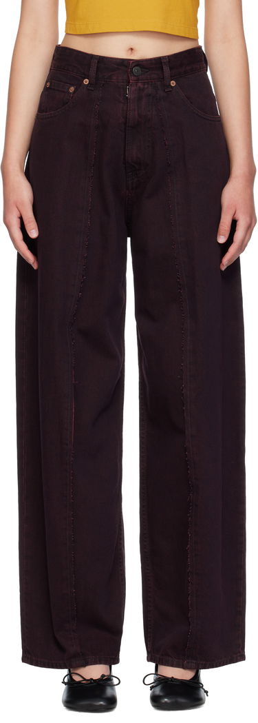 Kavbojke Maison Margiela MM6 Maison Margiela Wide-Leg Jeans Bordo | S52LA0264 M30032, 0