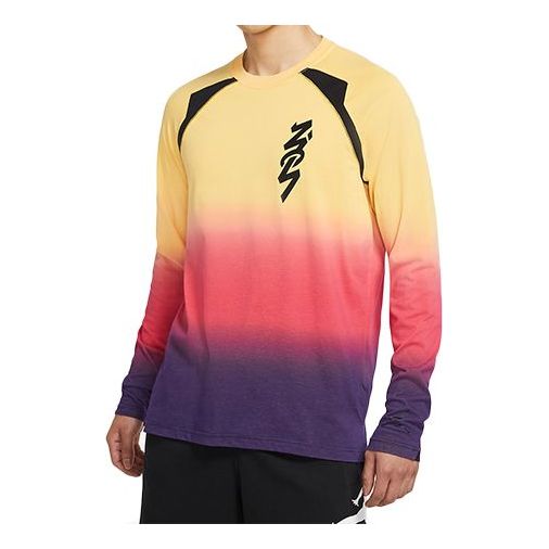Majica Jordan Jordan Zion Dri-FIT Gradient Long Sleeve T-Shirt Večbarvna | DH0589-587