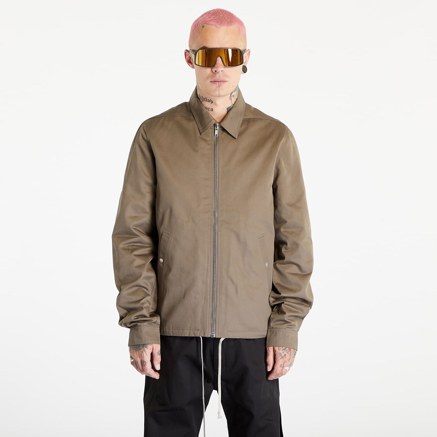 Jakna Rick Owens Zipfront Jacket Bež | DU02C5783 TW 34, 0