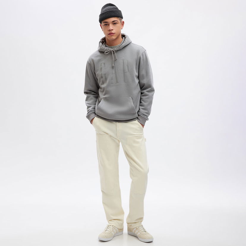 Pulover GAP Shine Logo Hoodie Pilot Grey Siva | 829192-02