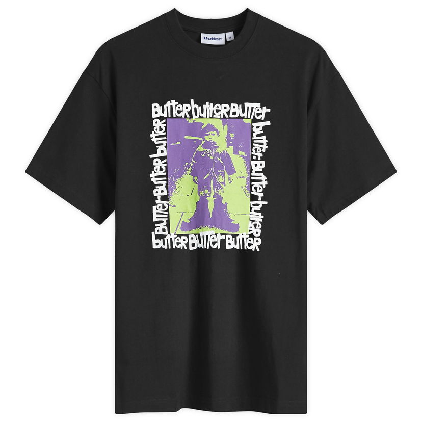 Majica Butter Goods Stolen Boots T-Shirt Črna | BG243106-BLK