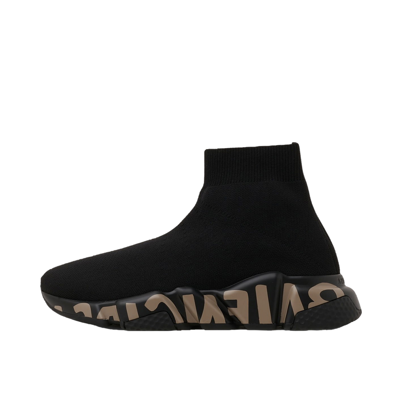 Superge in čevlji Balenciaga Speed Graffiti "Black Brown" Črna | 605942W2DB71910