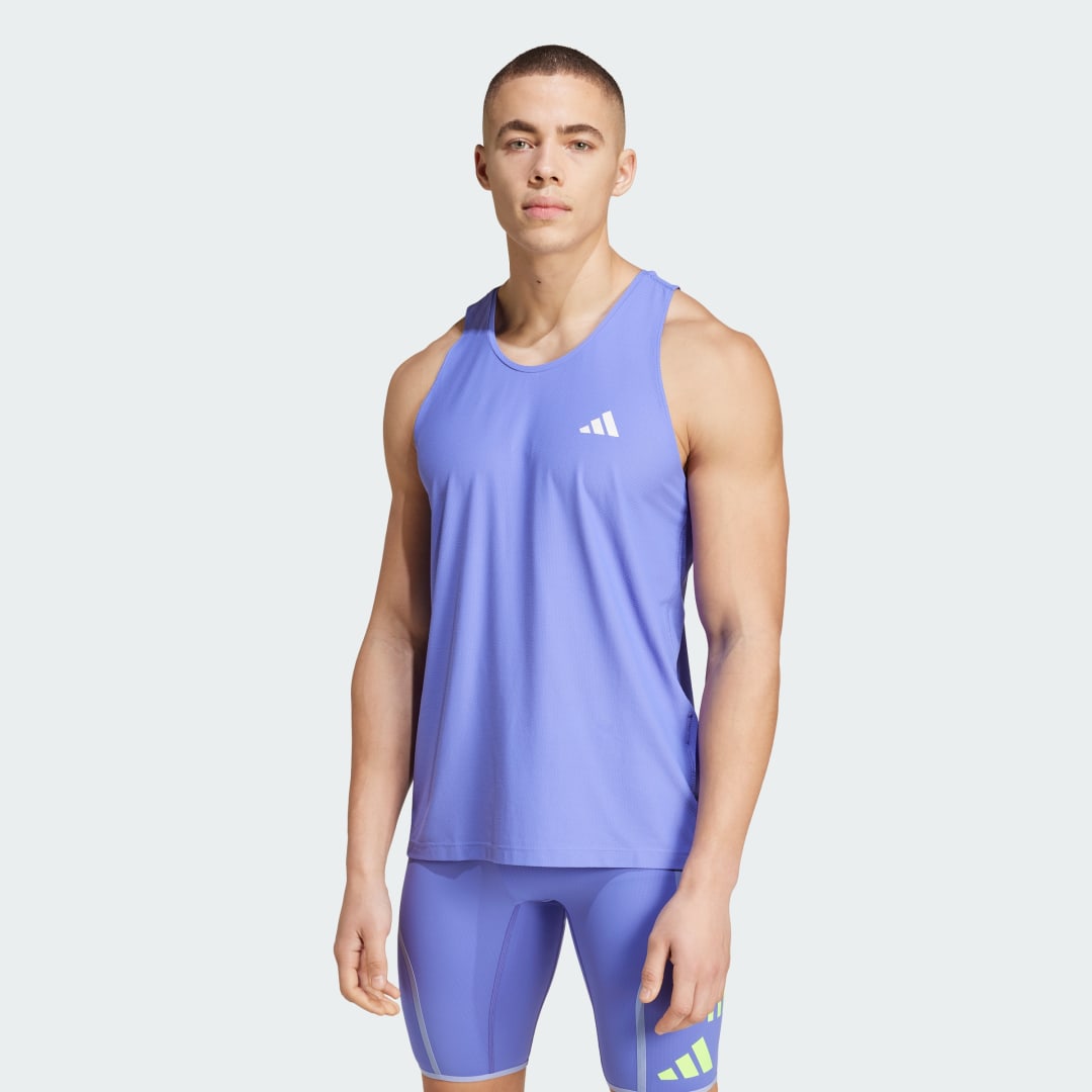 Majica brez rokavov adidas Performance Own the Run Lila | IV5439, 1