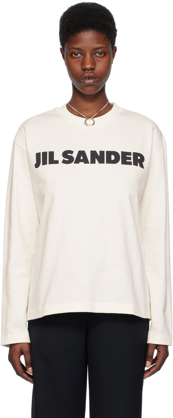 Majica Jil Sander Crewneck T-Shirt Bela | J02GC0107_J45148