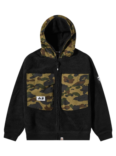 Jakna BAPE Big Pocket Relaxed Fit Boa Jacket Črna | 001LJI801004M-BLK