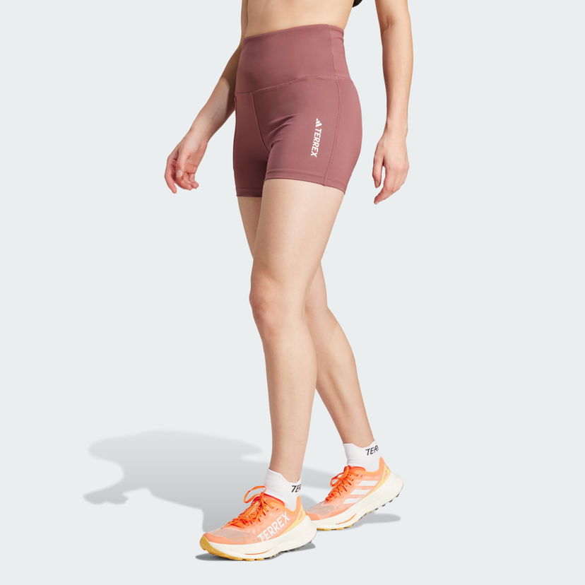 Kratke hlače adidas Performance TERREX Šortky Terrex Multi Bordo | IP6872