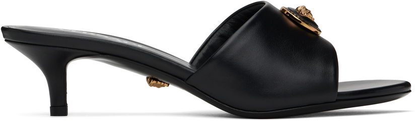 Nega čevljev Versace Versace Alia 45mm Heeled Sandals Črna | 1018241_DVT2P_1B00V