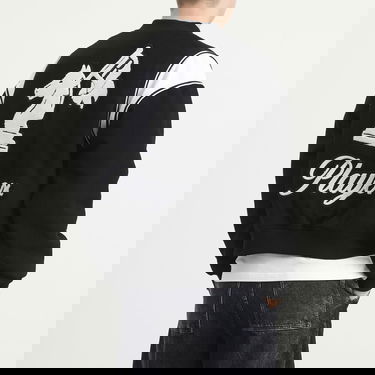 Bomber jakna Rhude Regista Varsity Bomber Jacket with Embroidered Chess Knight, Size Large Črna | RHFW25JA01841-3186, 3