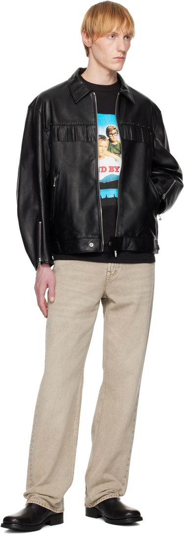 Jakna WACKO MARIA WACKO MARIA WOLF'S HEAD Edition Leather Fringe Jacket Črna | WOLFSHEAD-WM-BL16, 3