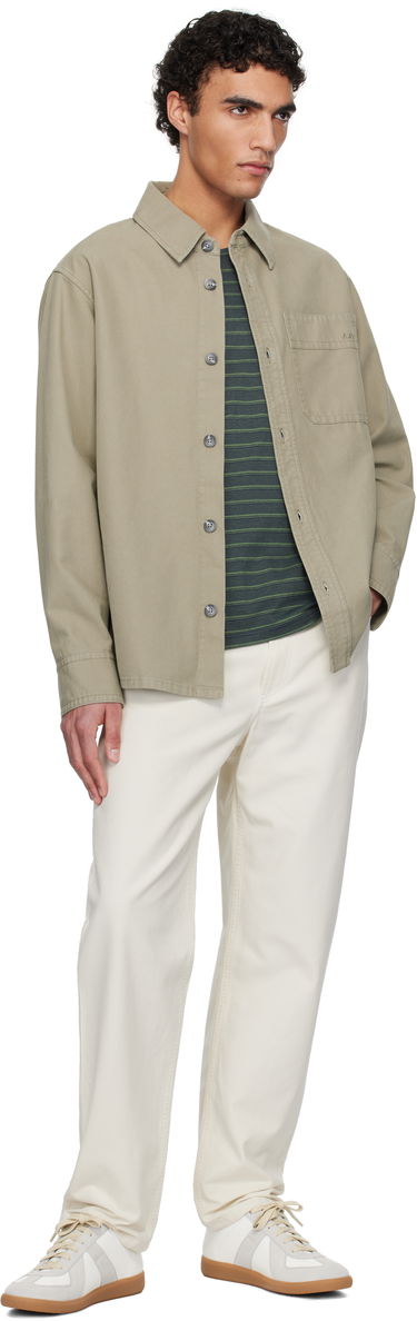 Srajce A.P.C. A.P.C. Basile Chest Pocket Overshirt Bež | COGBJ-H02918, 3