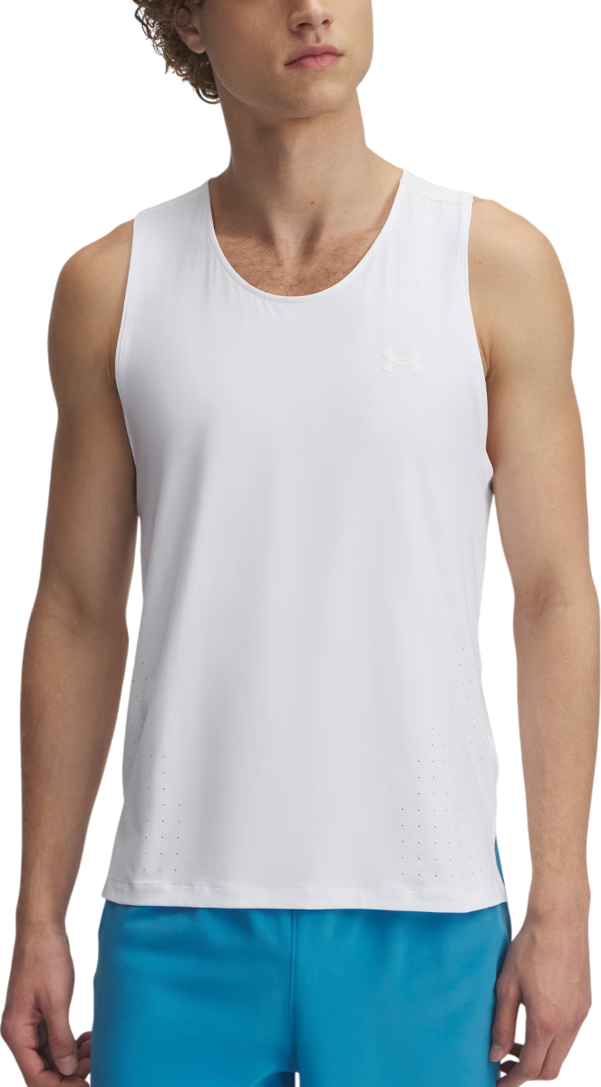 Majica brez rokavov Under Armour UA Launch Elite Singlet Bela | 1389800-100