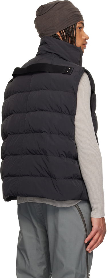 Telovnik Rick Owens Concordians Flight High Neck Asymmetrical Zip Puffer Down Vest Črna | RU02E1798 MTD1, 2
