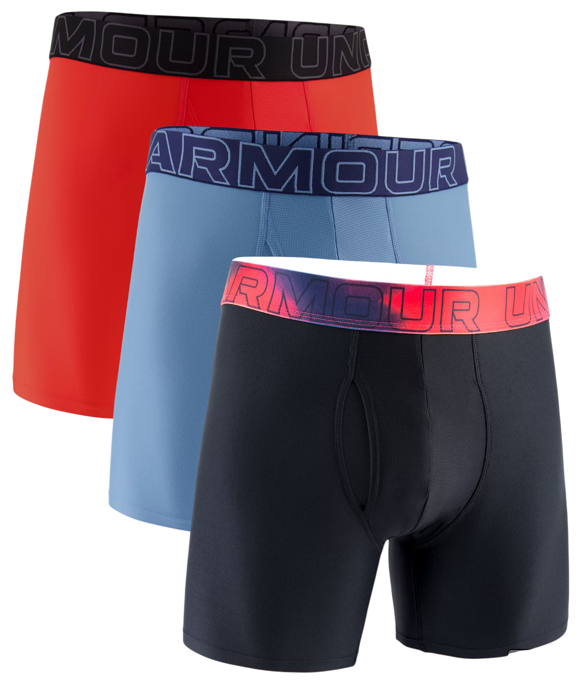 Boksarice Under Armour Under Armour UA Perf Tech Nov 6in Boxerjock 3-Pack Modra | 1383879-714, 0
