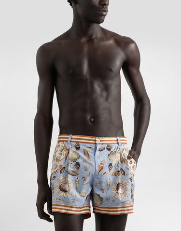 Kopalke Dolce & Gabbana Dolce & Gabbana Shell Print Swim Shorts Modra | M4E68TFIM69HC5PK, 1