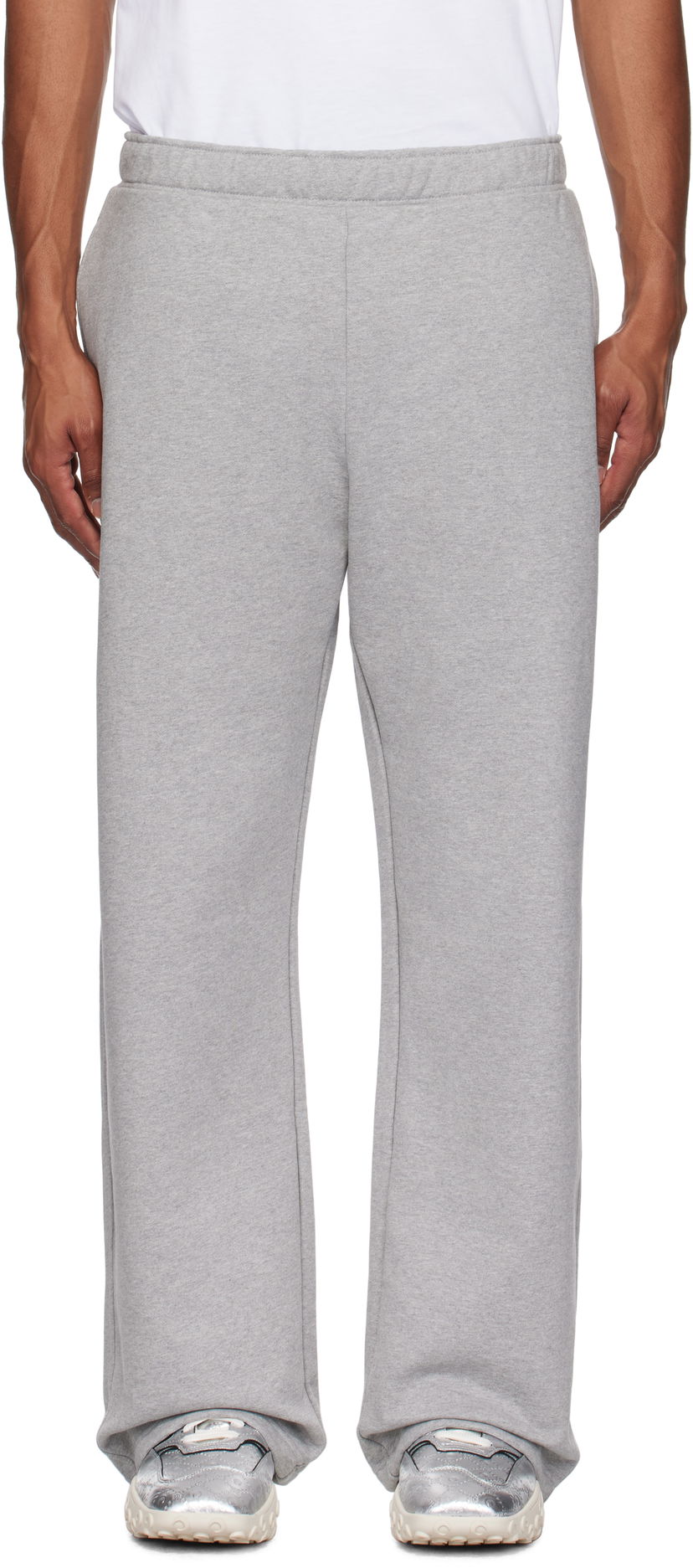 Trenirka Marine Serre Moon Logo Fleece Sweatpants Siva | UPA052A CJER0013
