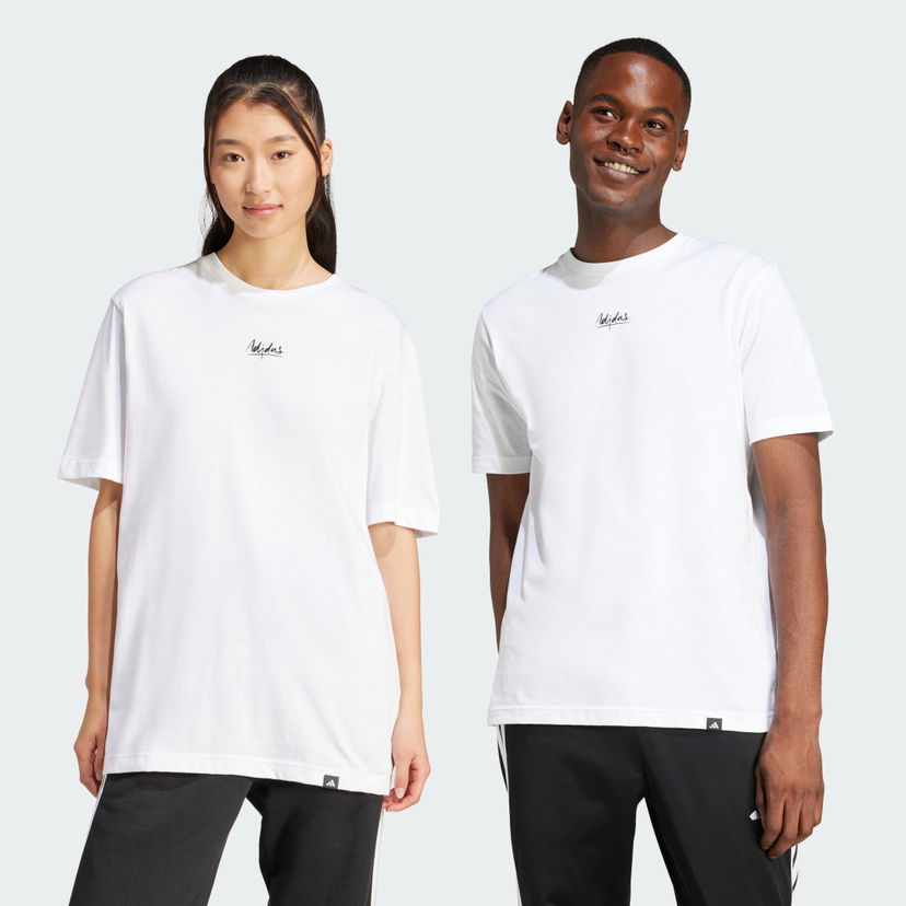 Majica adidas Performance Lounge Stay Life Lemons Graphic Tee Bela | JN7366