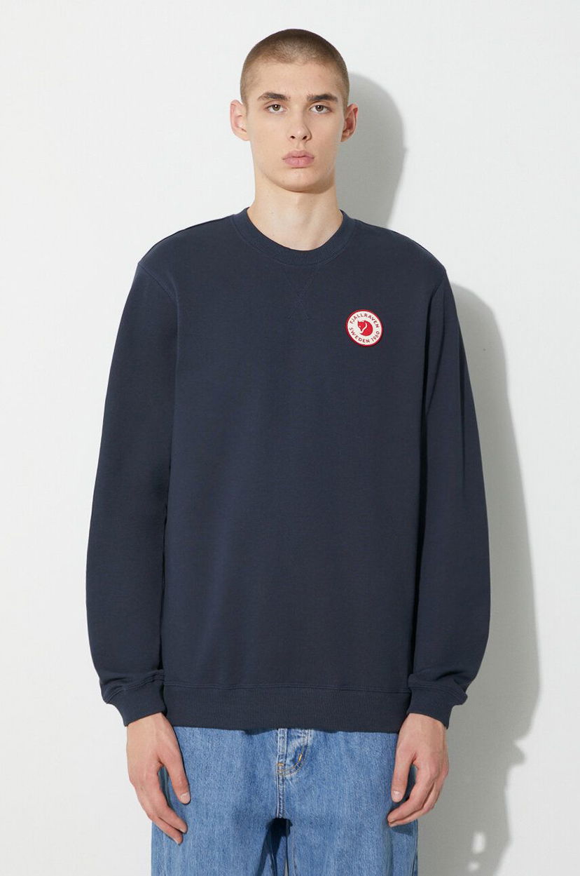 Pulover FJÄLLRÄVEN 1960 Logo Sweatshirt Crewneck Modra | F87163.555