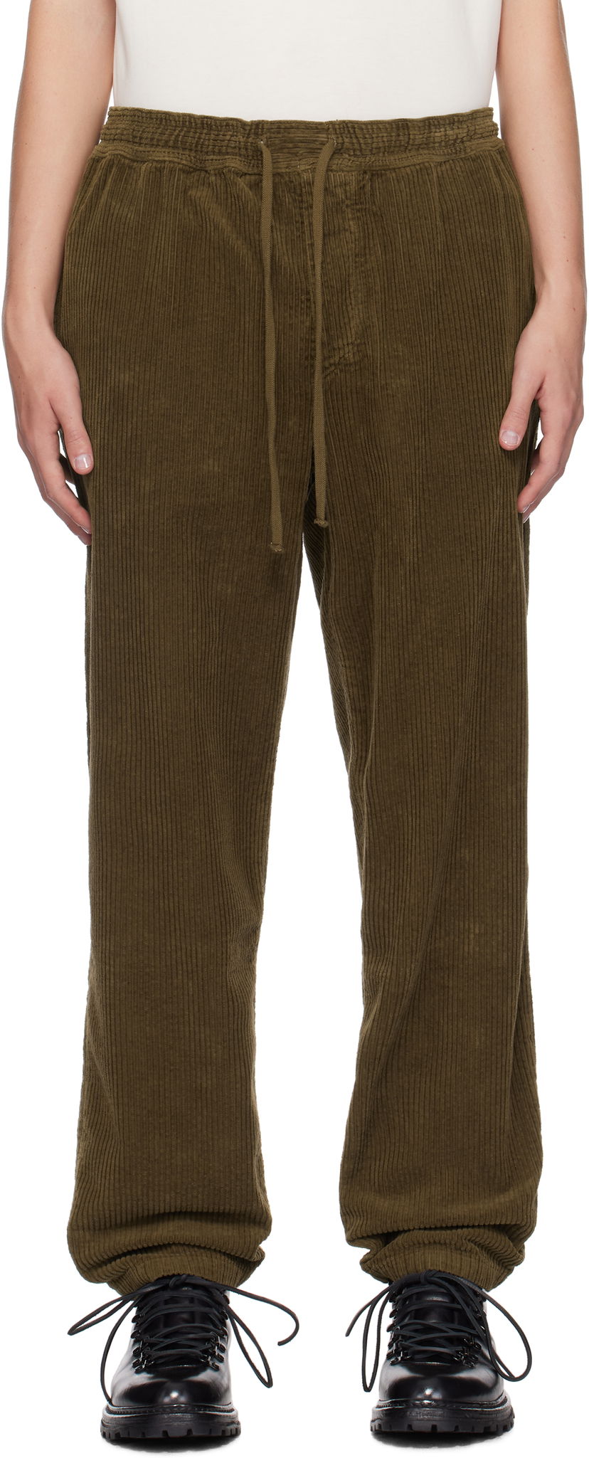 Hlače ISABEL MARANT Isabel Marant Nirlen Corduroy Trousers Zelena | PA0468HA-B4G03H