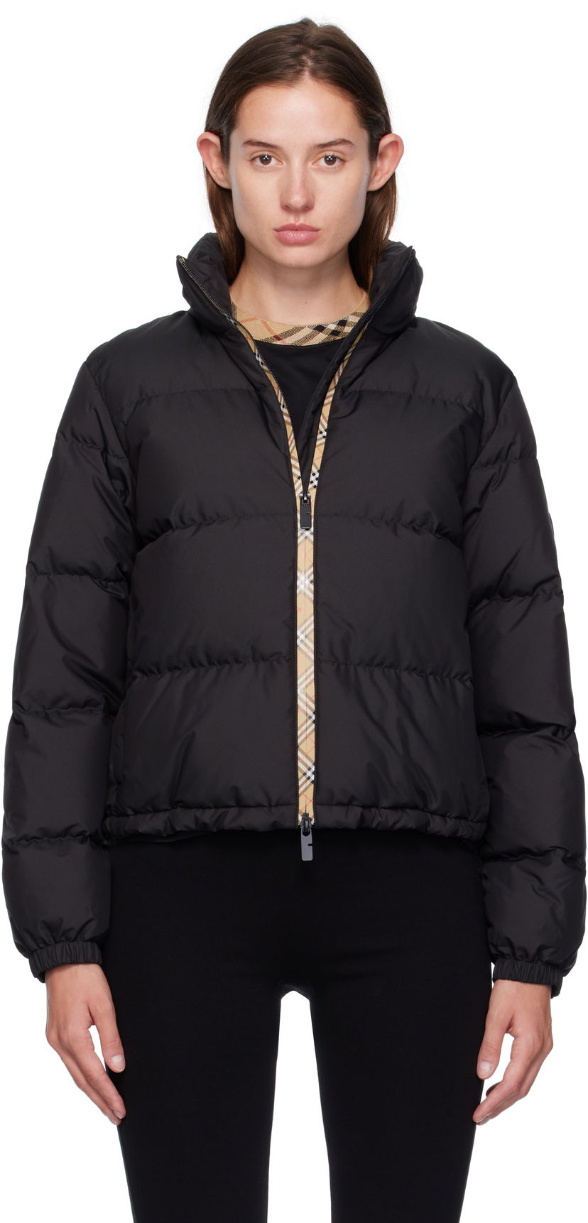 Puhovka Burberry Ambleside Down Puffer Jacket Črna | 8113822