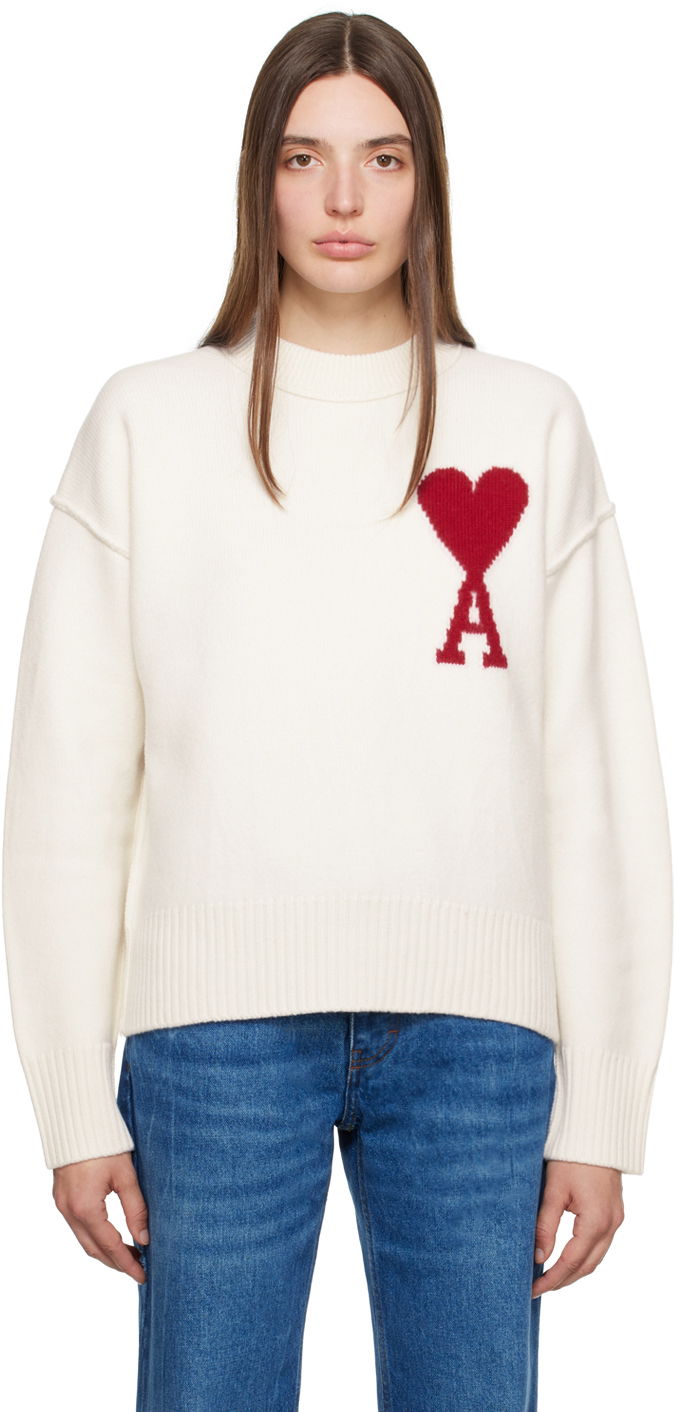 Pleteni pulover AMI Sweater Bela | BFUKS006.018, 0