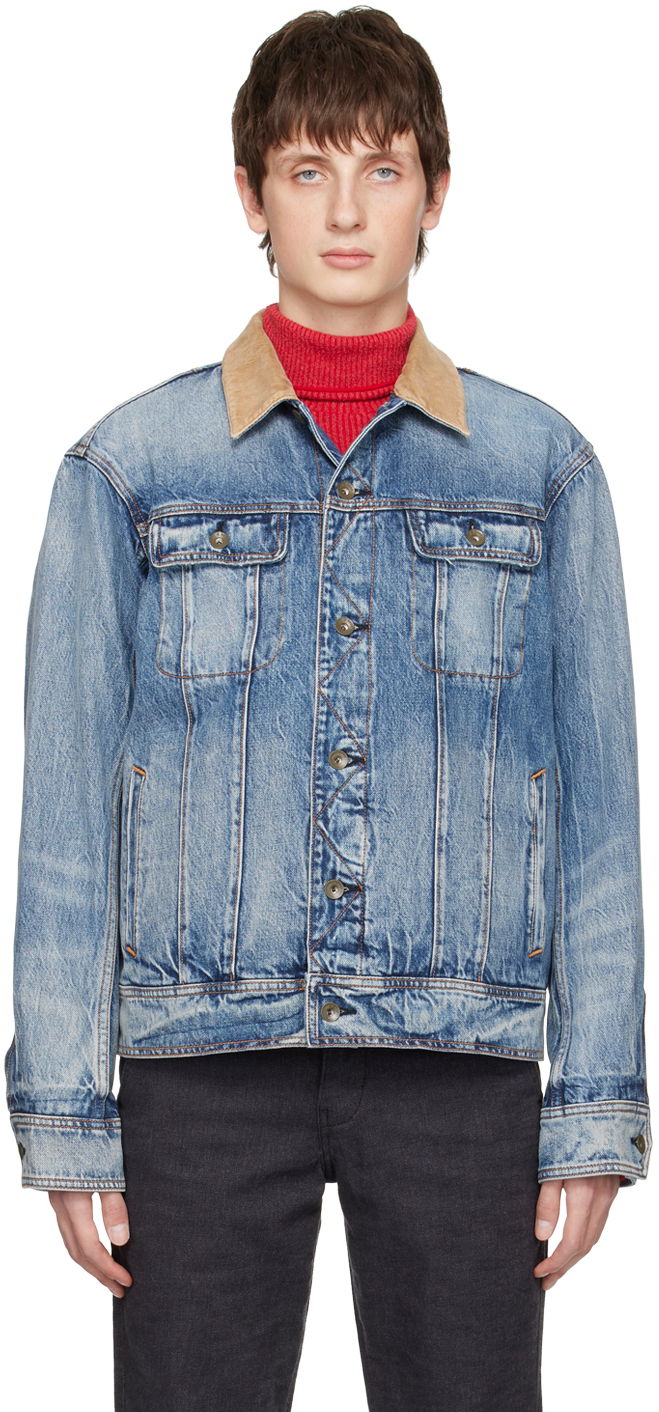 Jakna rag & bone rag & bone Eli Trucker Denim Jacket Modra | MED22H1424B4DA