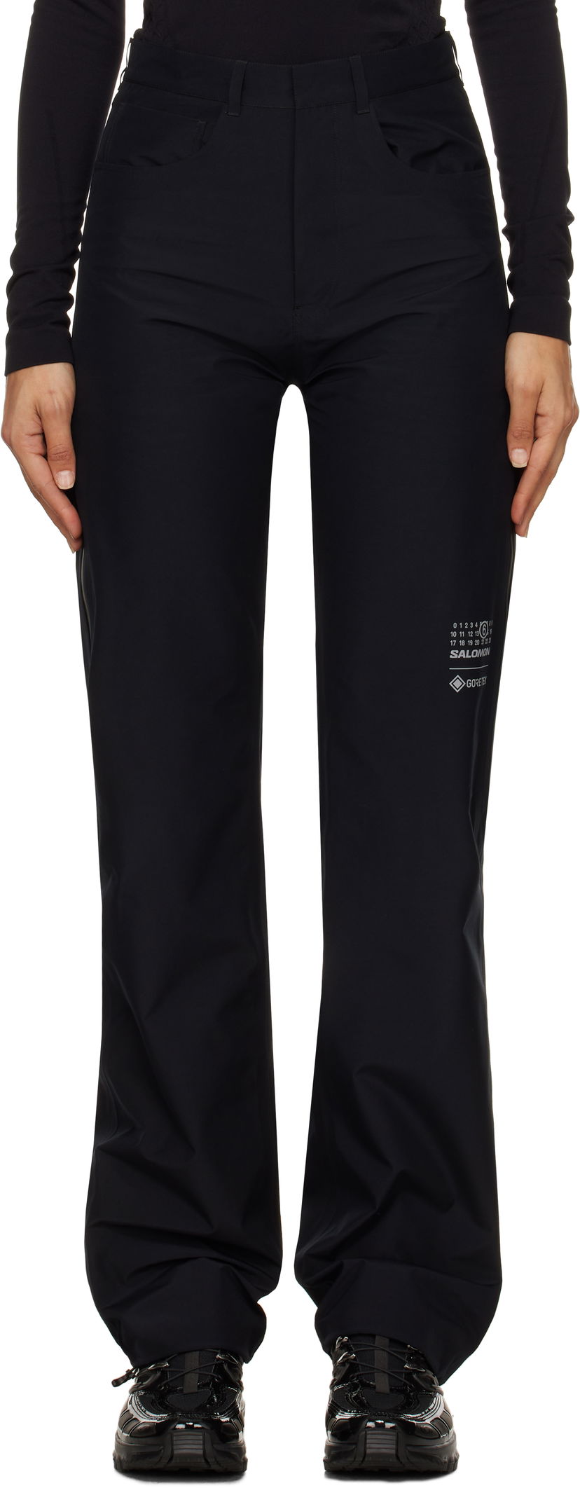 Hlače Maison Margiela Taffeta Trousers Črna | S52LA0244 M35200