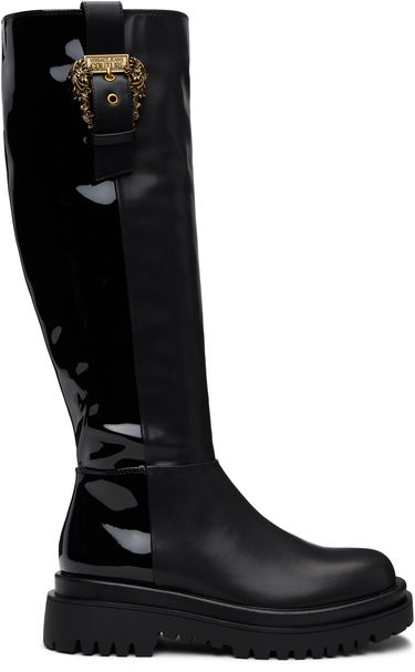 Superge in čevlji Versace Versace Jeans Couture Tall Boots Črna | E79VA3S65_E71570, 0