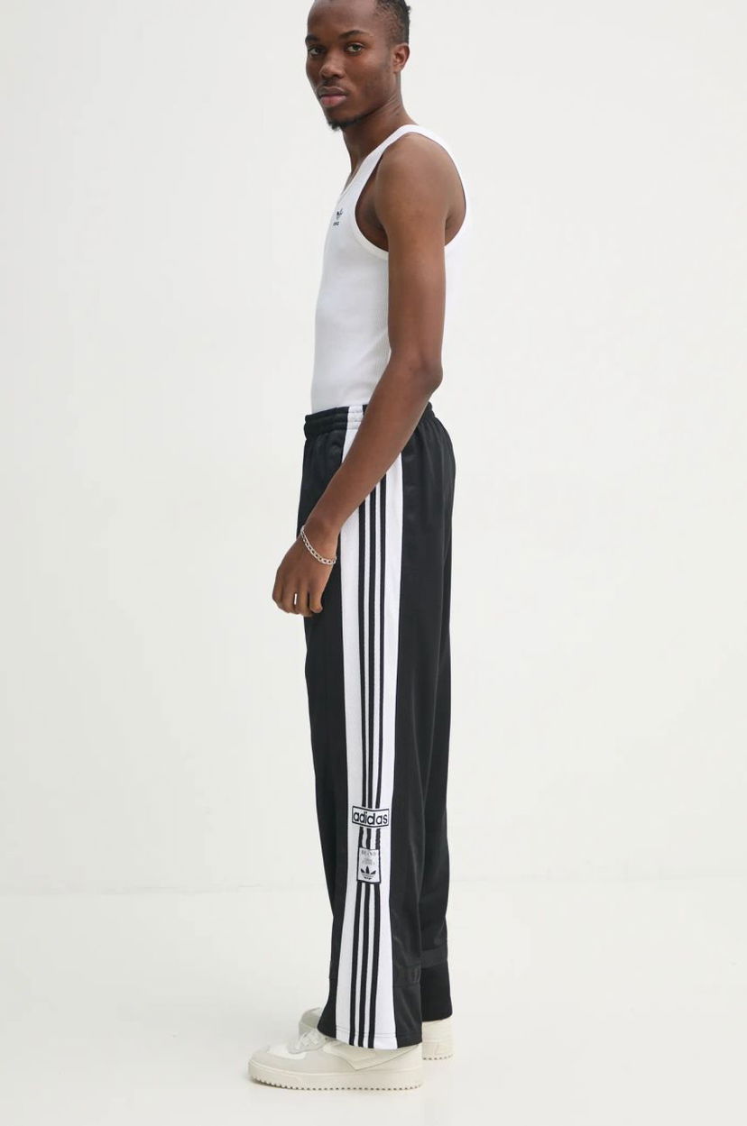 Trenirka adidas Originals Black Training Pants with Stripes Črna | JD4267