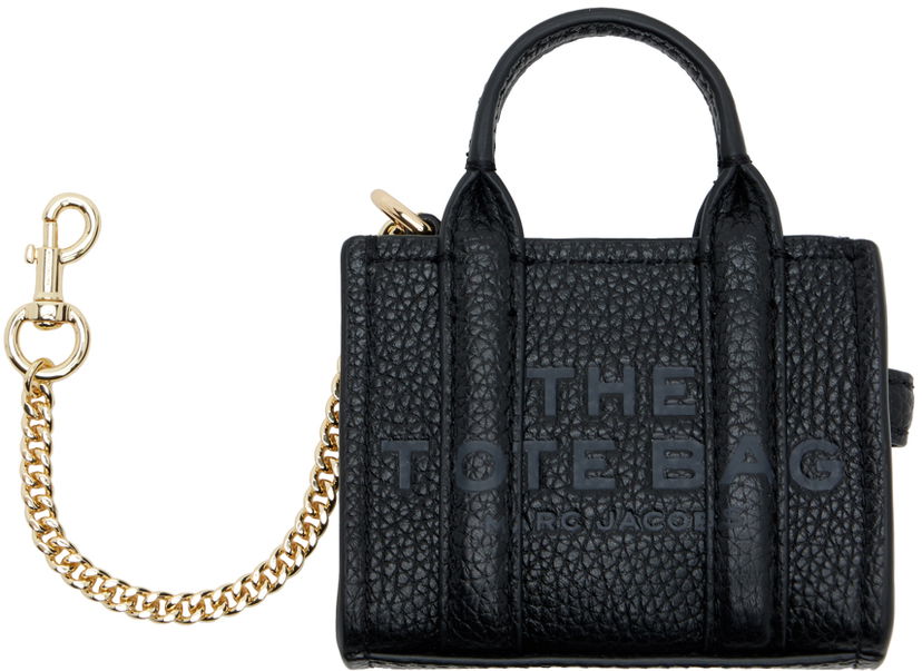 Obeski za ključe Marc Jacobs Marc Jacobs The Nano Tote Bag Charm Keychain Črna | 2F3SCP005S07