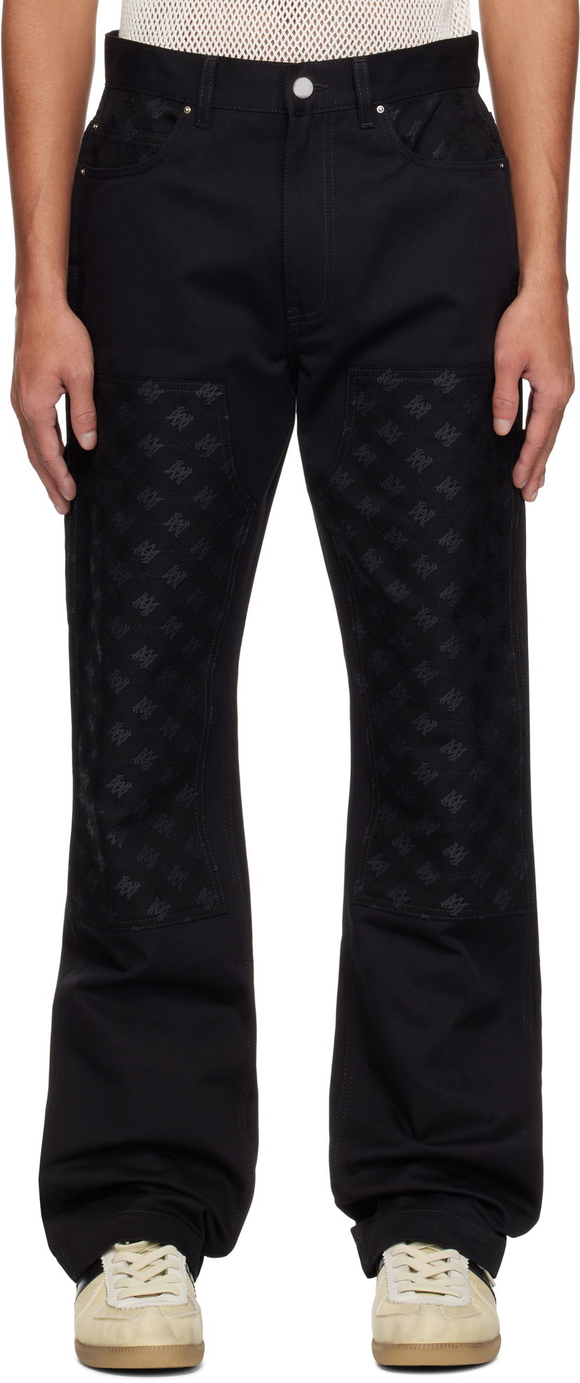 Kavbojke AMIRI AMIRI MA Quad Jacquard Carpenter Jeans Črna | AMPACR1001
