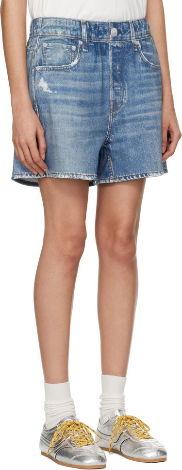 Kratke hlače rag & bone Rag & Bone Women's Miramar Terry Walking Shorts Modra | WCW24P40018201, 4
