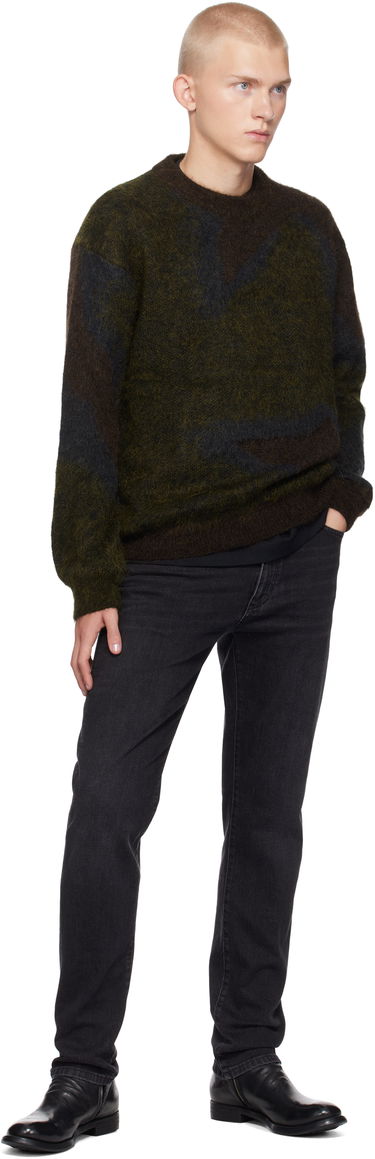 Pleteni pulover Paul Smith Paul Smith Photogram Leaves Mohair-Blend Sweater Zelena | M1R-923Y-N02512-73, 3