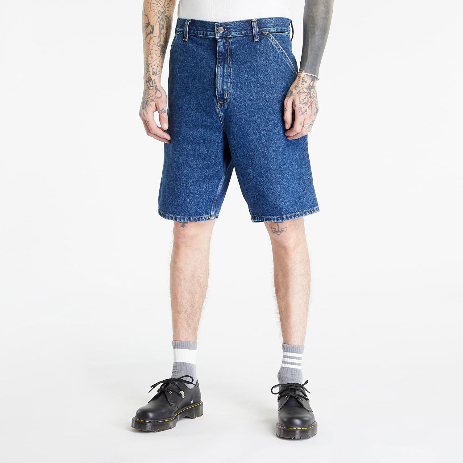 Kratke hlače Carhartt WIP Single Knee Short Blue Modra | I032026.106, 0