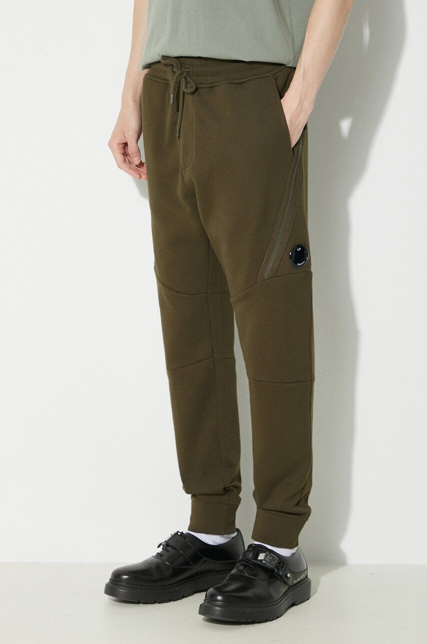 Trenirka C.P. Company Diagonal Raised Fleece Sweatpants Zelena | 16CMSP084A005086W, 0