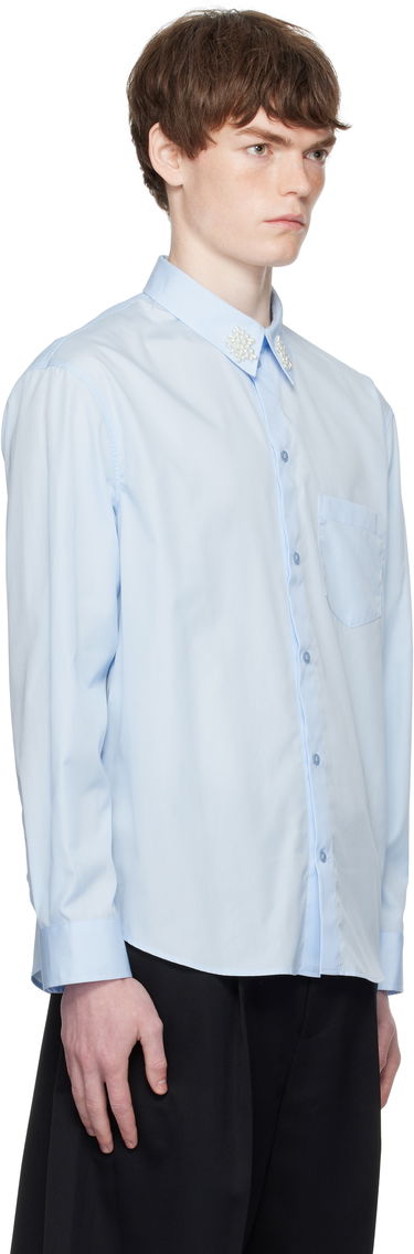 Srajce Simone Rocha Simone Rocha Beaded Flower Cluster Classic Shirt Črna | 5384B 1025, 4