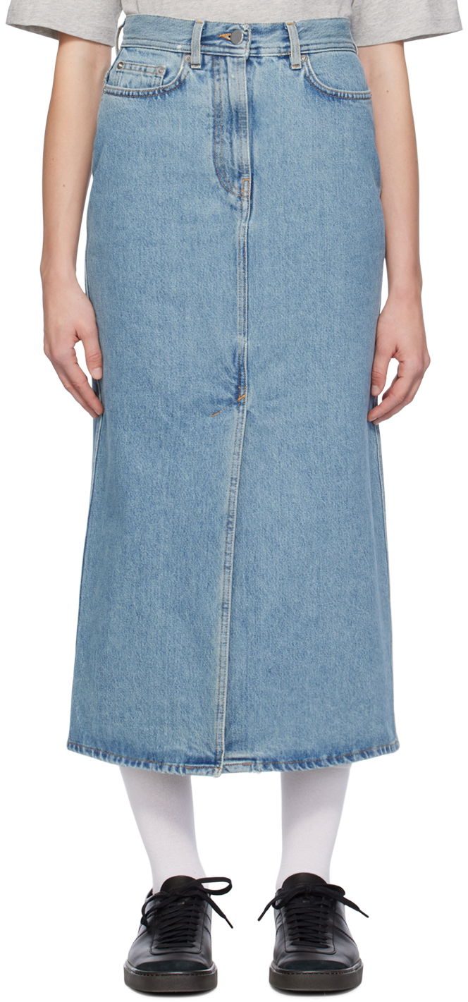 Krila Loulou de Saison Loulou de Saison Rona Denim Maxi Skirt Modra | RONA