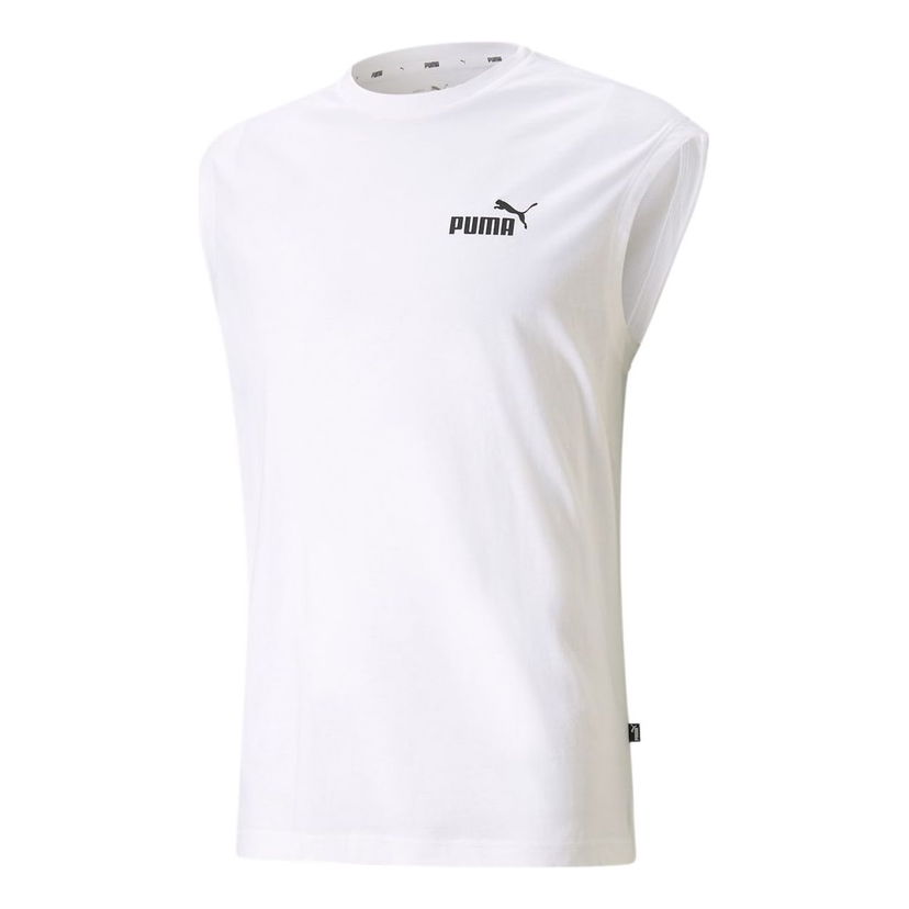 Majica brez rokavov Puma Essentials Training Vest Bela | 586738-02