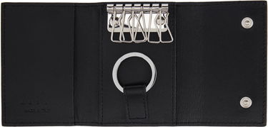 Denarnica Marni Marni Leather Key Holder Wallet Črna | PCMI0017U2 P6533, 2