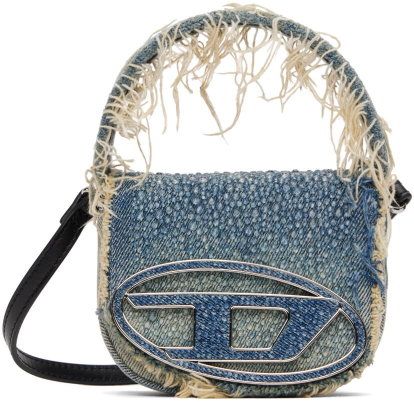Torbica Diesel Diesel 1DR XS Denim Shoulder Bag Modra | X08709 P6803