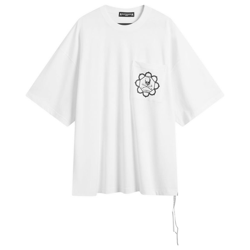 Majica Mastermind WORLD Skull Graphic Pocket Short Sleeve T-Shirt Bela | MW25S15-TS067-012