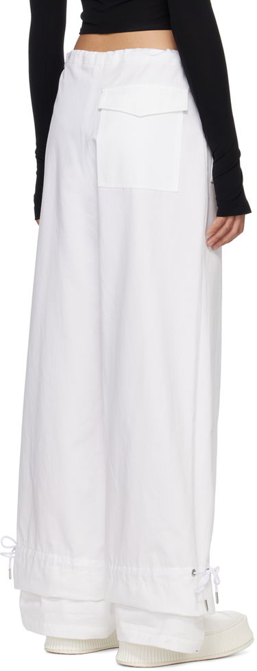 Cargo hlače Dion Lee Dion Lee Eyelet Tie Trousers Bela | A2273R22, 2