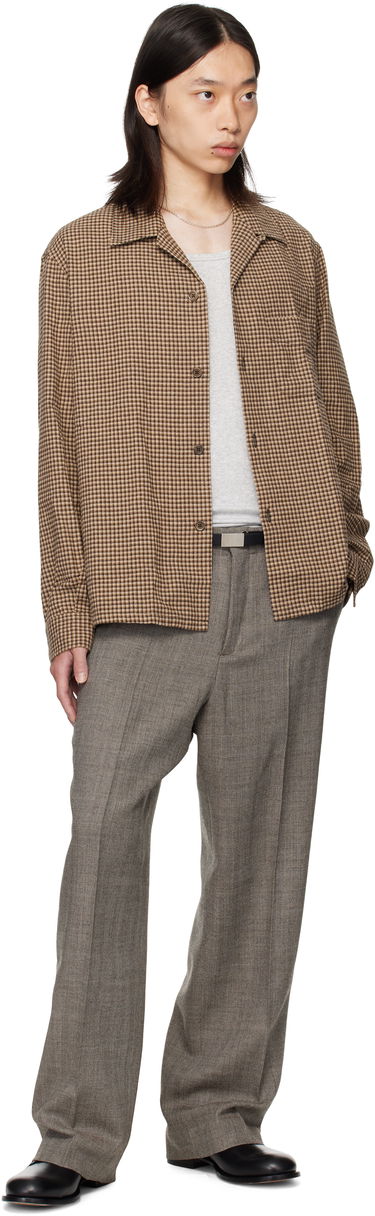 Srajce OUR LEGACY OUR LEGACY Heusen Check Shirt Rjava | M4252HE, 3