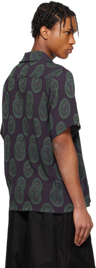 Srajce Needles NEEDLES Short Sleeve Italian Collar Shirt Lila | QV123, 2