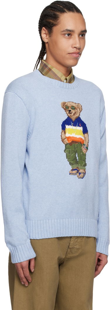 Pleteni pulover Polo by Ralph Lauren Polo Ralph Lauren Bear Cotton Sweater Modra | 710964799001, 1