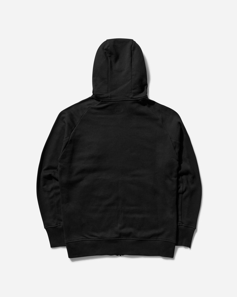 Pulover C.P. Company Diagonal Raised Fleece Goggle Zipped Hoodie Črna | RCCMSS715A-005086W 999