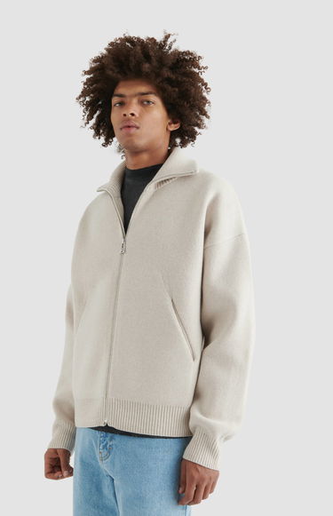 Pleteni pulover AXEL ARIGATO Core Zip-Up Sweater Siva | A2143002, 7